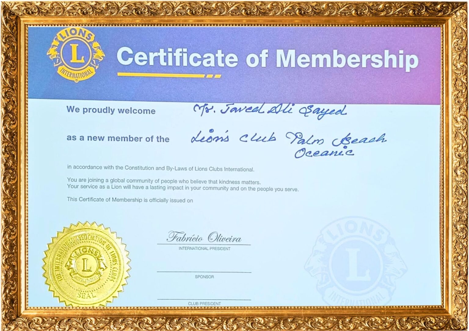 Appreciation Certificate 8